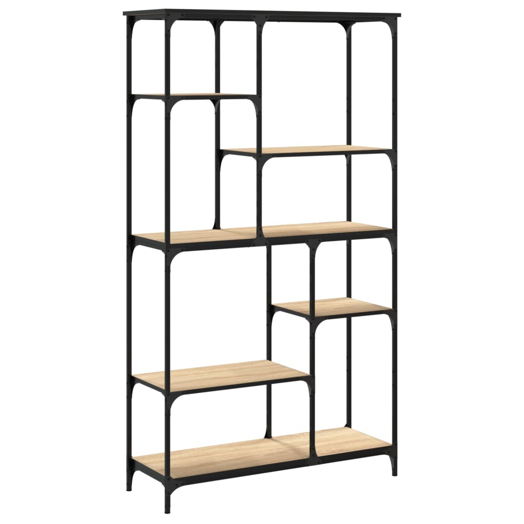 vidaXL Βιβλιοθήκη Sonoma Δρυς 99 x 35,5 x 176 εκ. Επεξεργ. Ξύλο/Ατσάλι