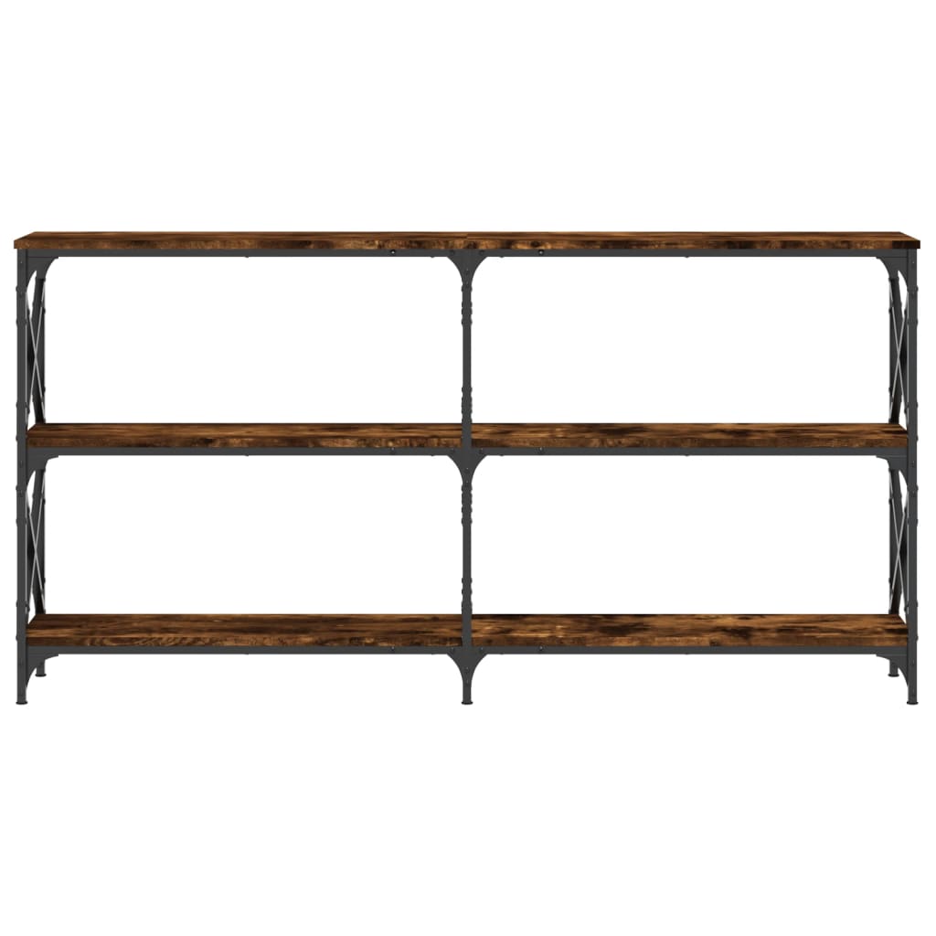 vidaXL Τραπέζι Κονσόλα Καπνιστή Δρυς 156x28x80,5εκ. Επεξεργασμένο Ξύλο
