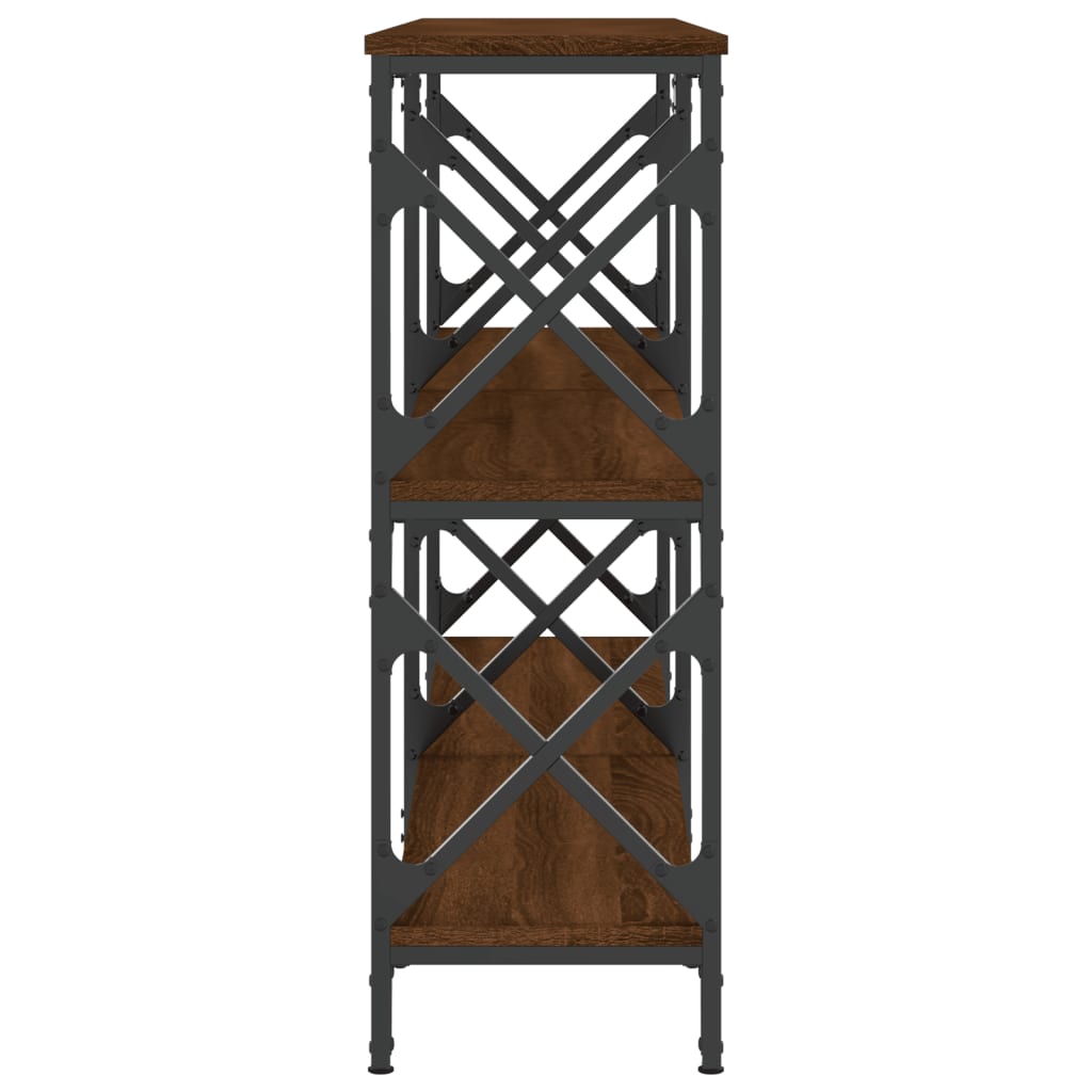 vidaXL Τραπέζι Κονσόλα Καφέ Δρυς 156x28x80,5 εκ. Επεξεργασμένο Ξύλο