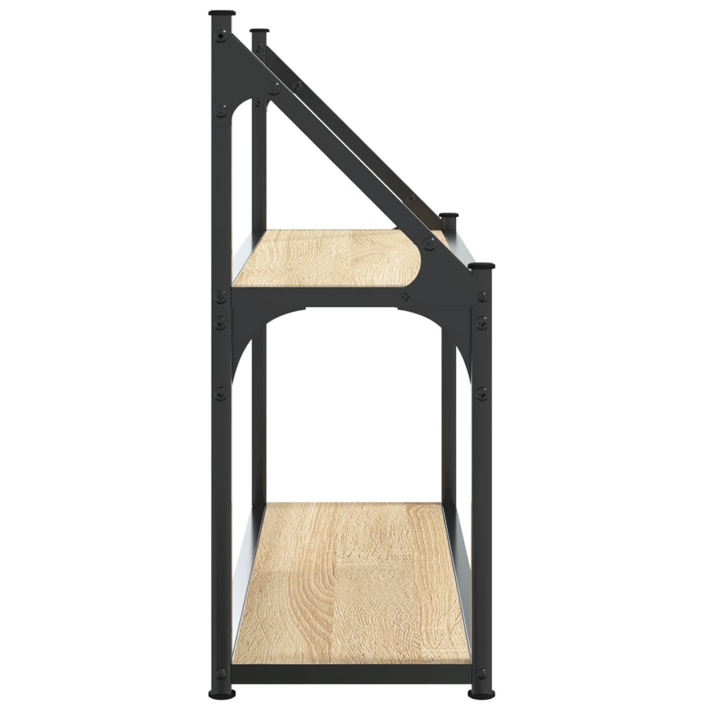 vidaXL Ραφιέρα Τοίχου με 2 Ράφια Sonoma Δρυς 60x21x51 εκ Επεξεργ. Ξύλο