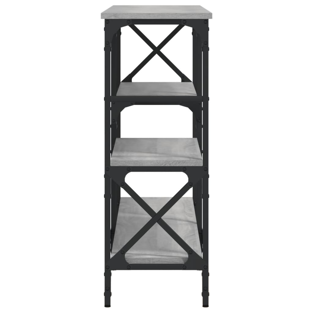vidaXL Τραπέζι Κονσόλα Γκρι Sonoma 150 x 29 x 76,5 εκ. Επεξεργ. Ξύλο