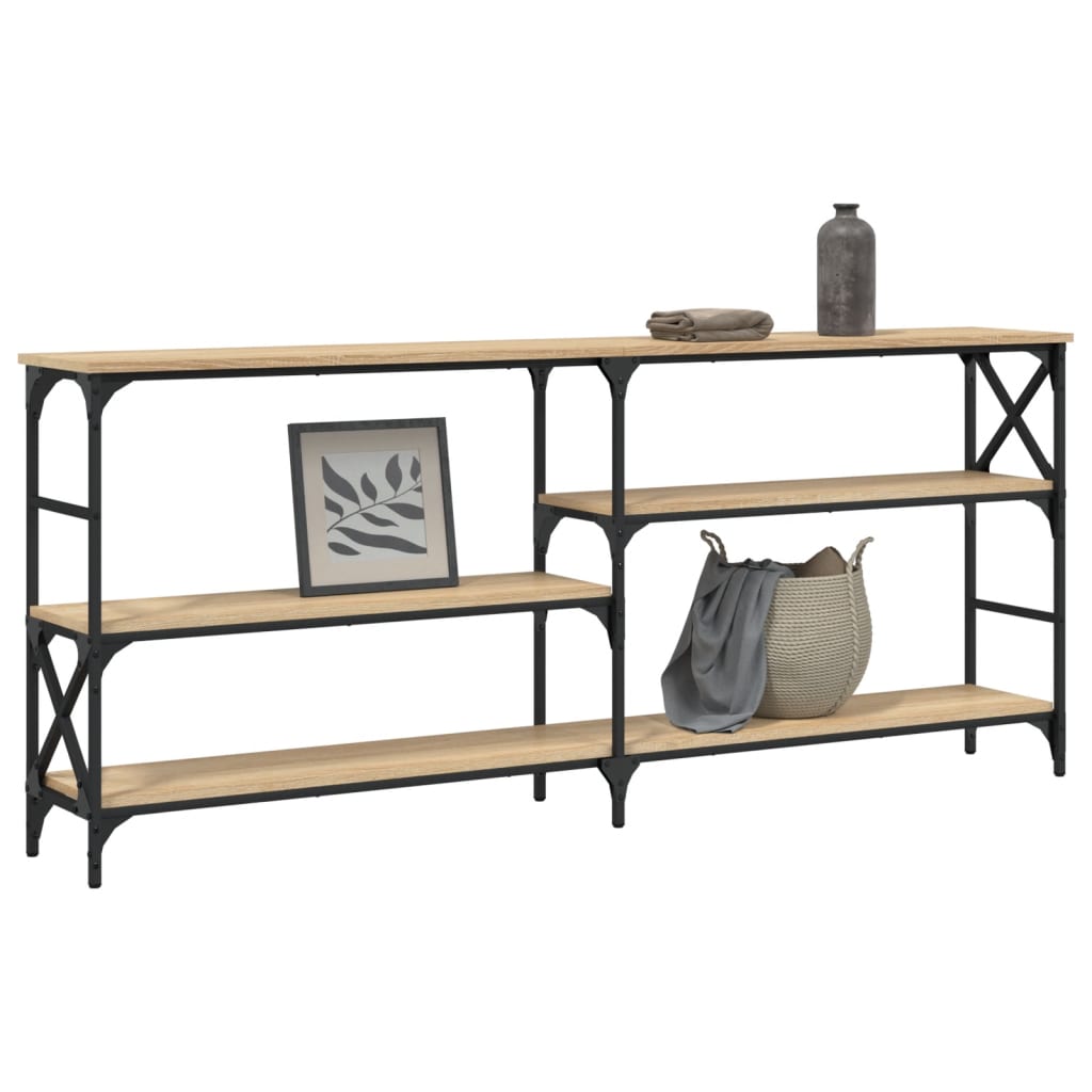 vidaXL Τραπέζι Κονσόλα Sonoma Δρυς 180x29x76,5 εκ. Επεξεργασμένο Ξύλο