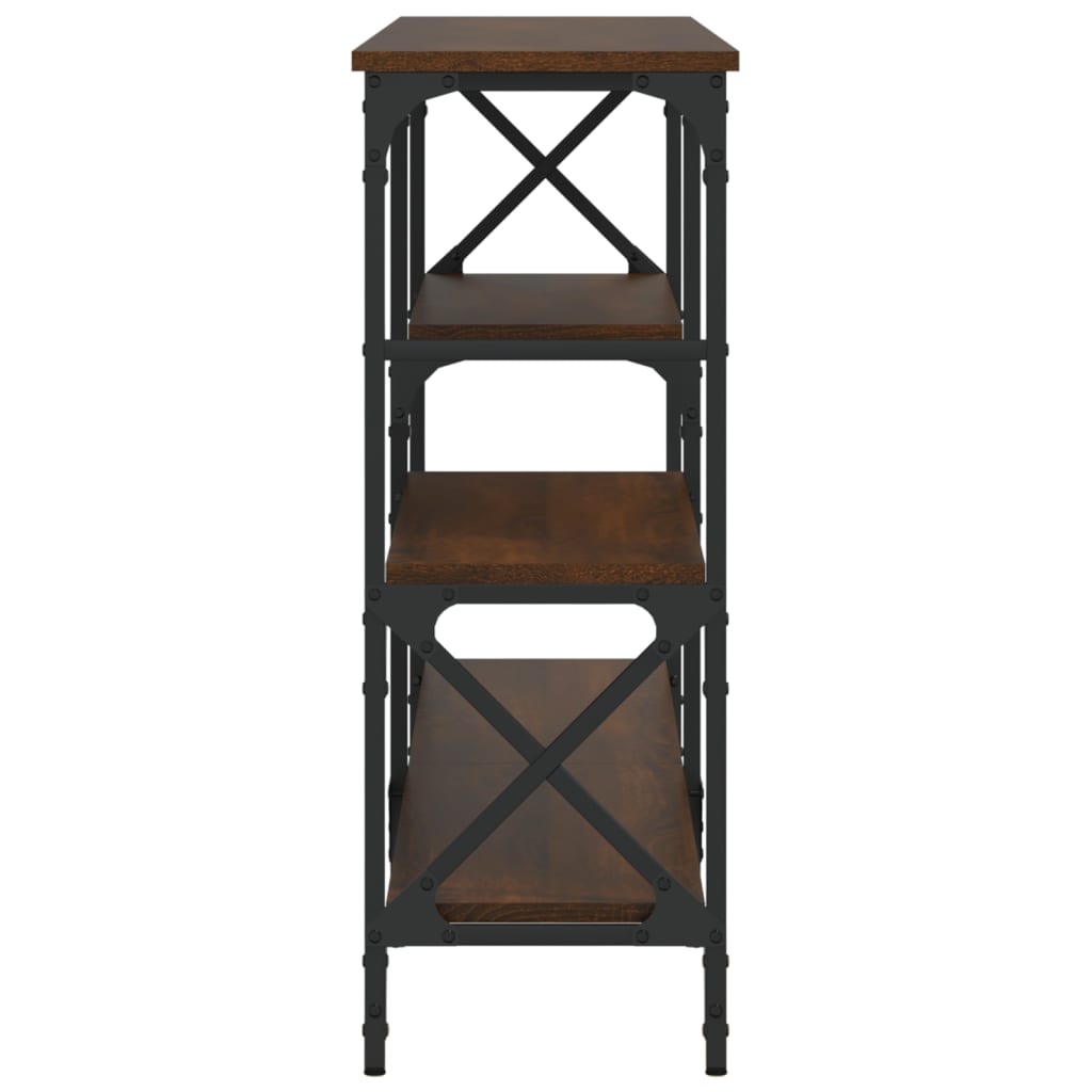 vidaXL Τραπέζι Κονσόλα Καφέ Δρυς 180x29x76,5 εκ. Επεξεργασμένο Ξύλο