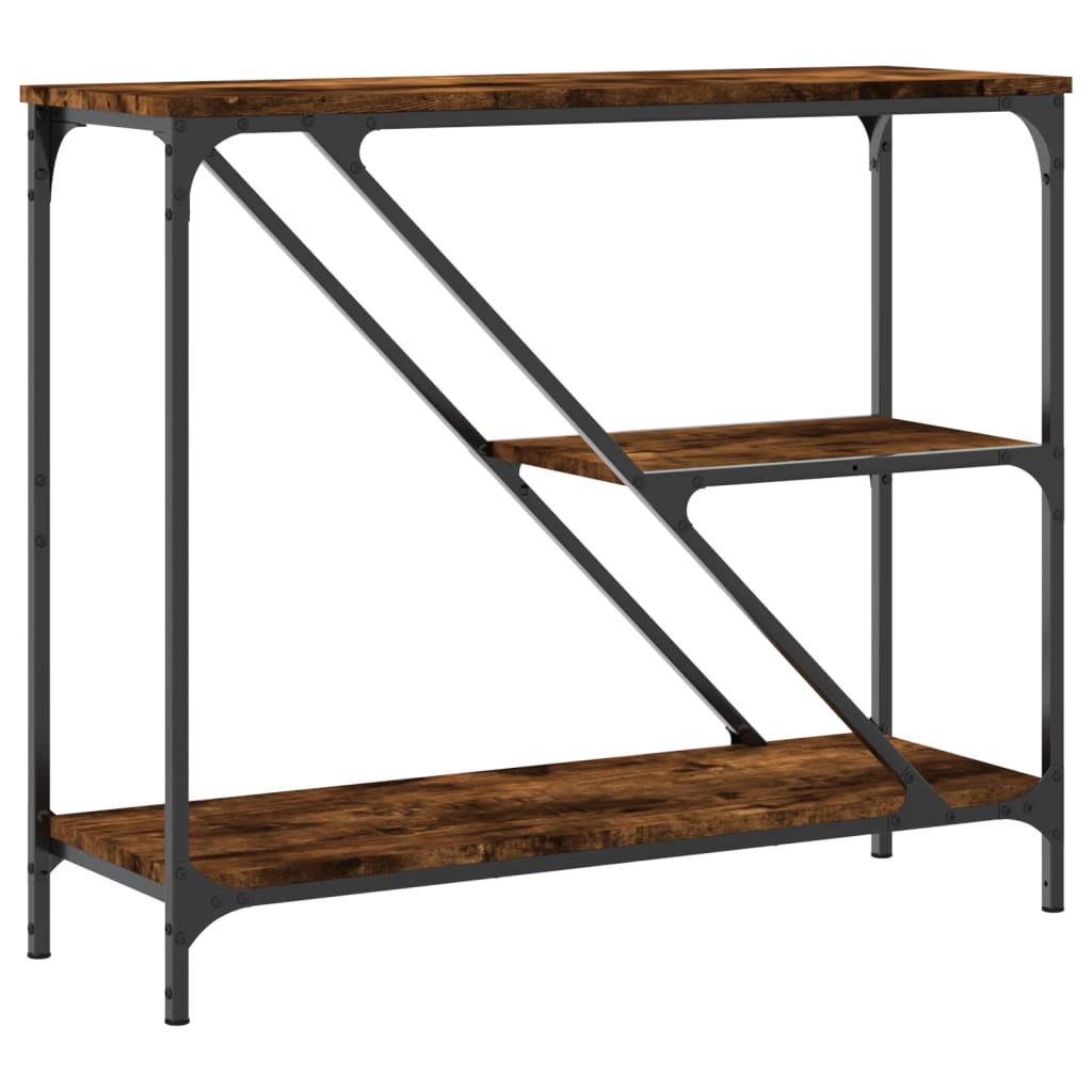 vidaXL Τραπέζι Κονσόλα Καπνιστή Δρυς 88,5x30x75 εκ. Επεξεργασμένο Ξύλο