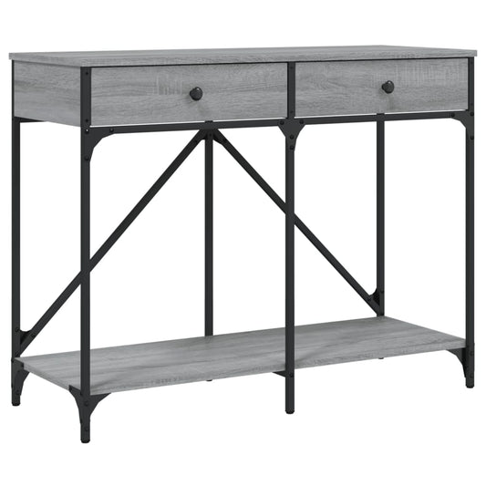 vidaXL Τραπέζι Κονσόλα Γκρι Sonoma 100x39x78,5 εκ. Επεξεργασμένο Ξύλο