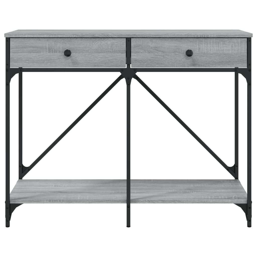 vidaXL Τραπέζι Κονσόλα Γκρι Sonoma 100x39x78,5 εκ. Επεξεργασμένο Ξύλο