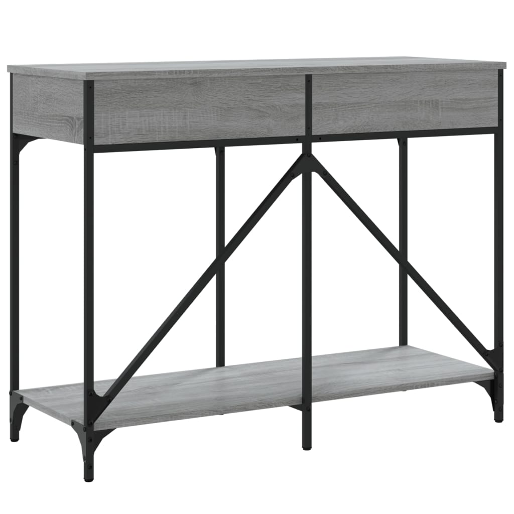 vidaXL Τραπέζι Κονσόλα Γκρι Sonoma 100x39x78,5 εκ. Επεξεργασμένο Ξύλο