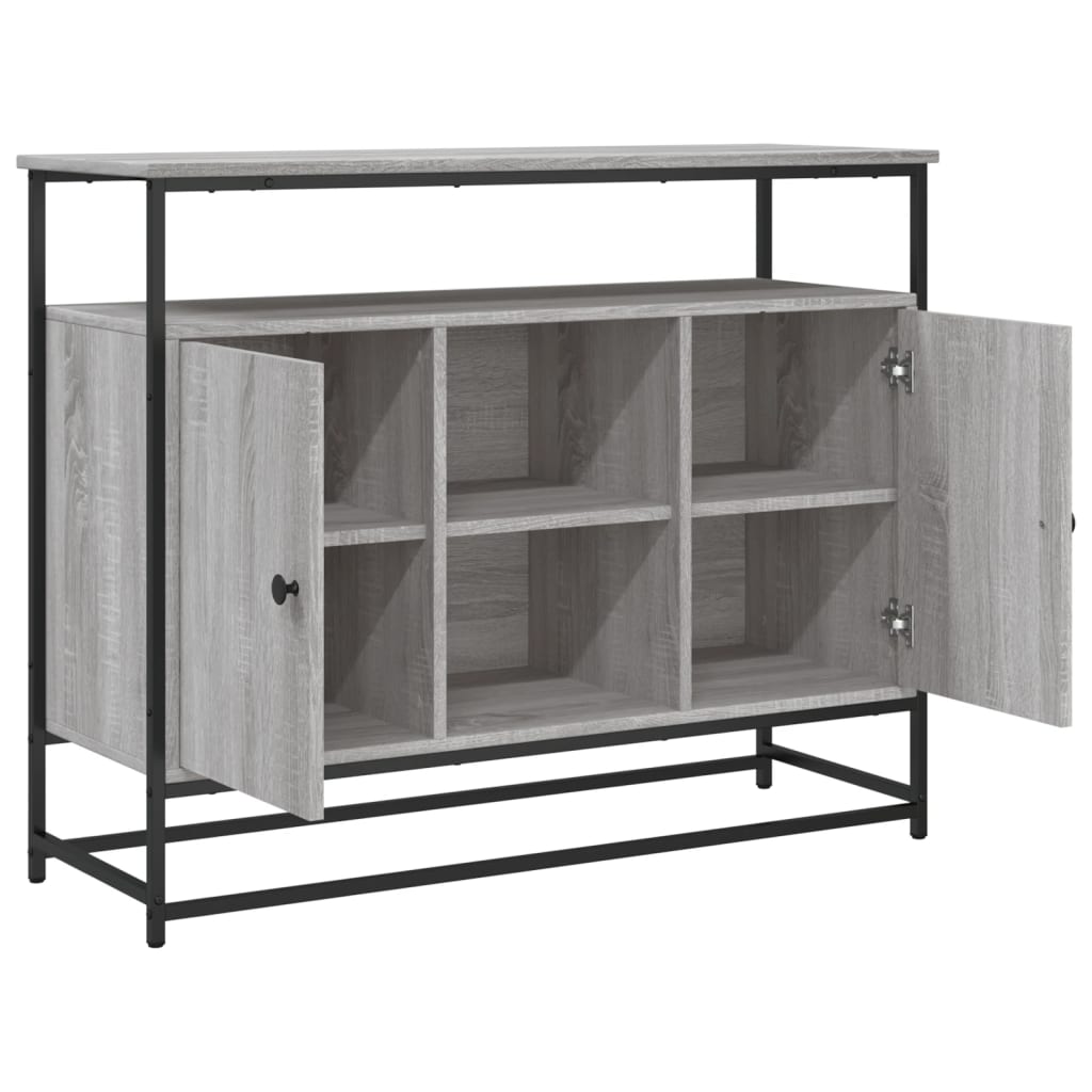 vidaXL Μπουφές Γκρι Sonoma 100x35x80 εκ. από Επεξεργασμένο Ξύλο