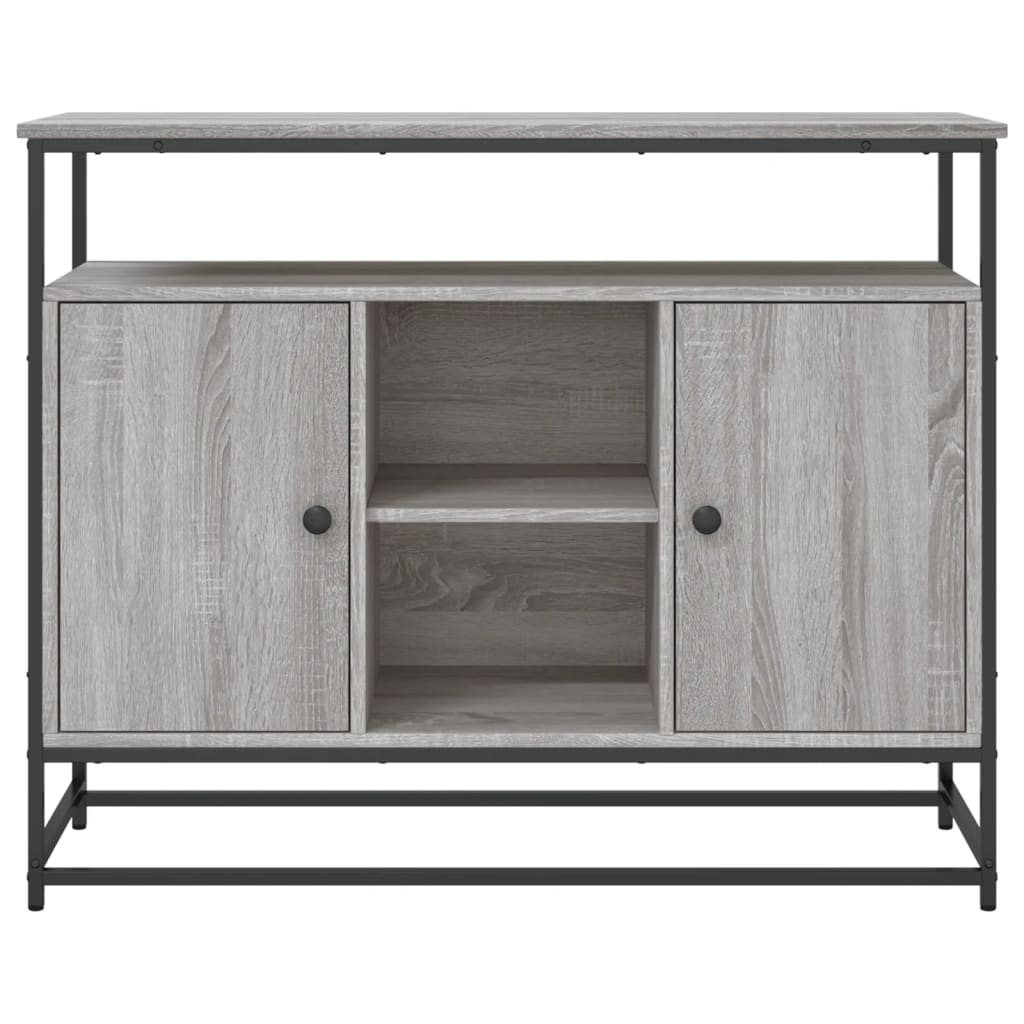 vidaXL Μπουφές Γκρι Sonoma 100x35x80 εκ. από Επεξεργασμένο Ξύλο