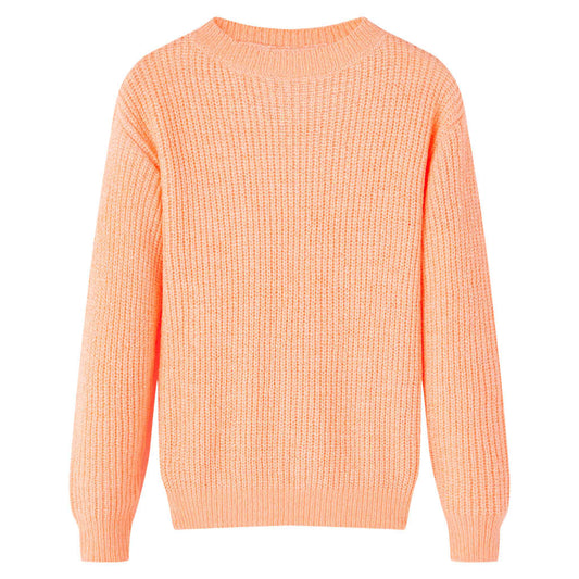 Children's Knitted Sweater Light Orange 116