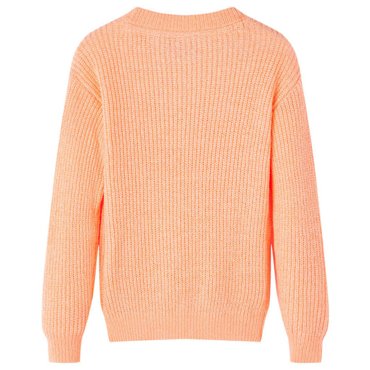 Children's Knitted Sweater Light Orange 116