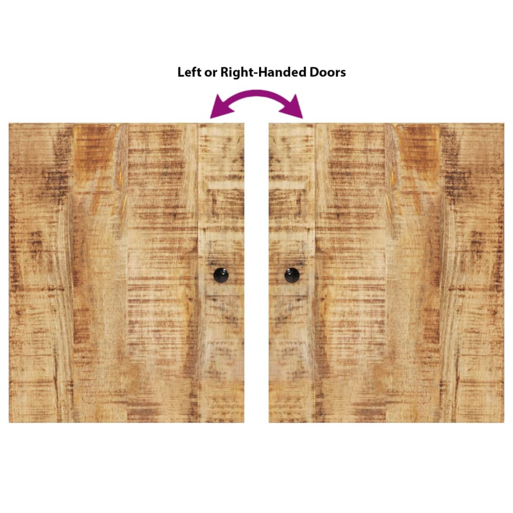 vidaXL Έπιπλα Μπάνιου Σετ 4 Τεμαχίων από Μασίφ Ξύλο Μάνγκο