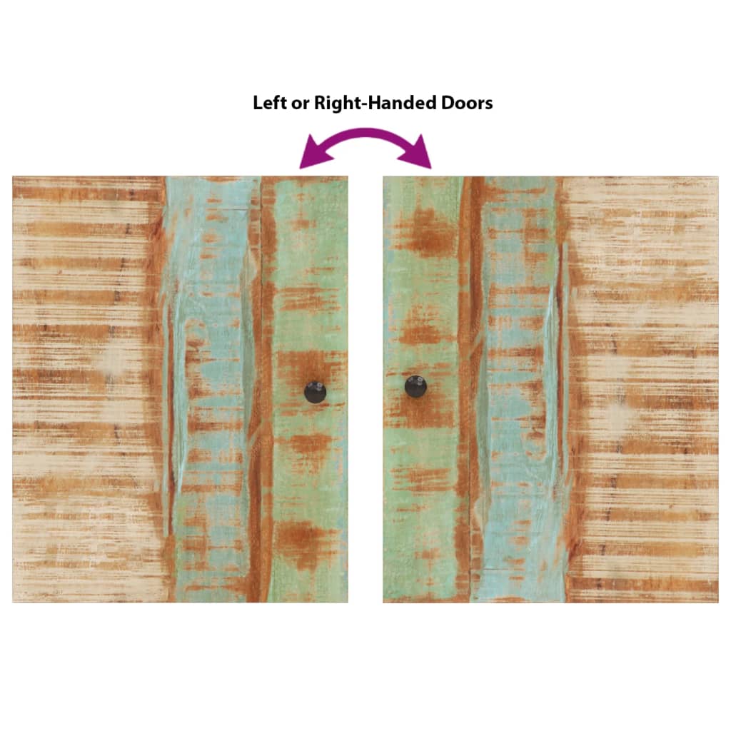 vidaXL Σετ Επίπλων Μπάνιου 4 Τεμαχίων από Μασίφ Ανακυκλωμένο Ξύλο