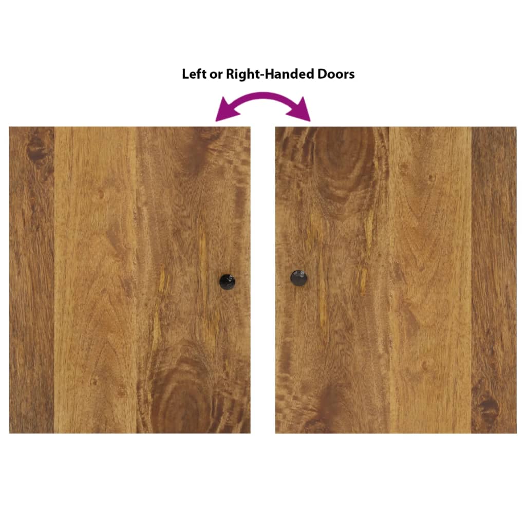 vidaXL Έπιπλα Μπάνιου Σετ 4 Τεμαχίων από Μασίφ Ξύλο Μάνγκο