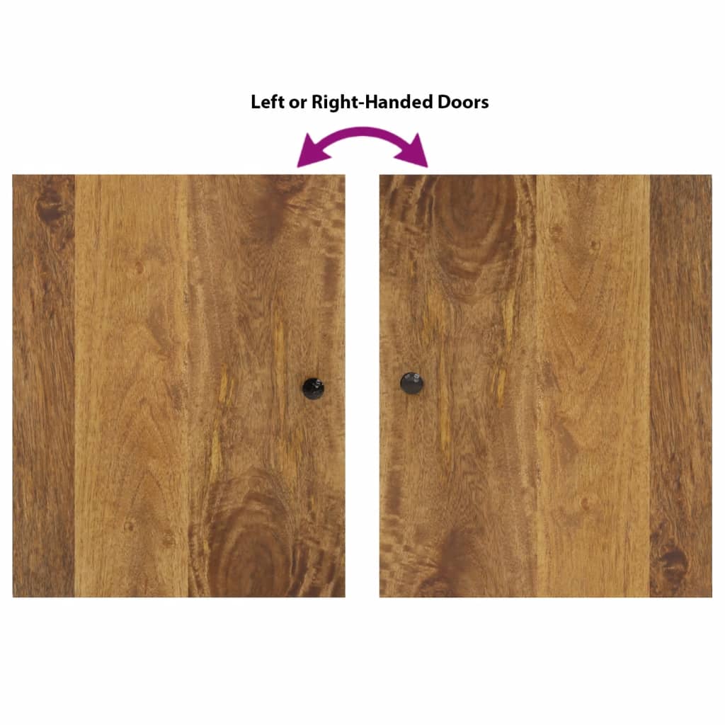 vidaXL Έπιπλα Μπάνιου Σετ 5 Τεμαχίων από Μασίφ Ξύλο Μάνγκο