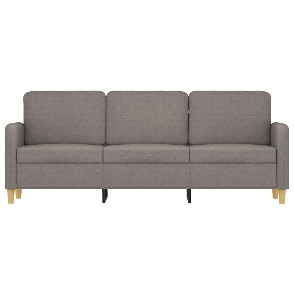 vidaXL Καναπές Τριθέσιος Taupe 180 εκ. Υφασμάτινος