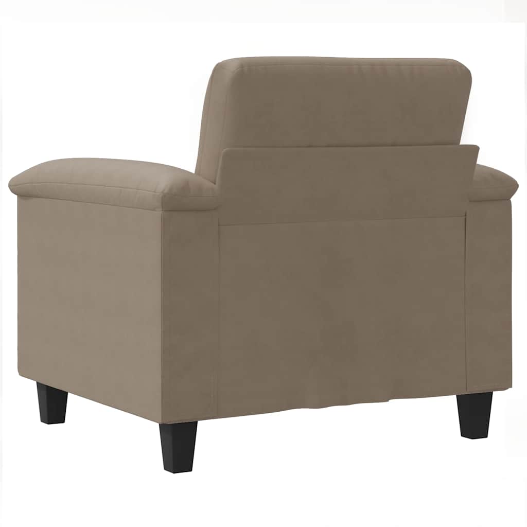 vidaXL Πολυθρόνα Taupe 60 εκ. από Ύφασμα Μικροϊνών