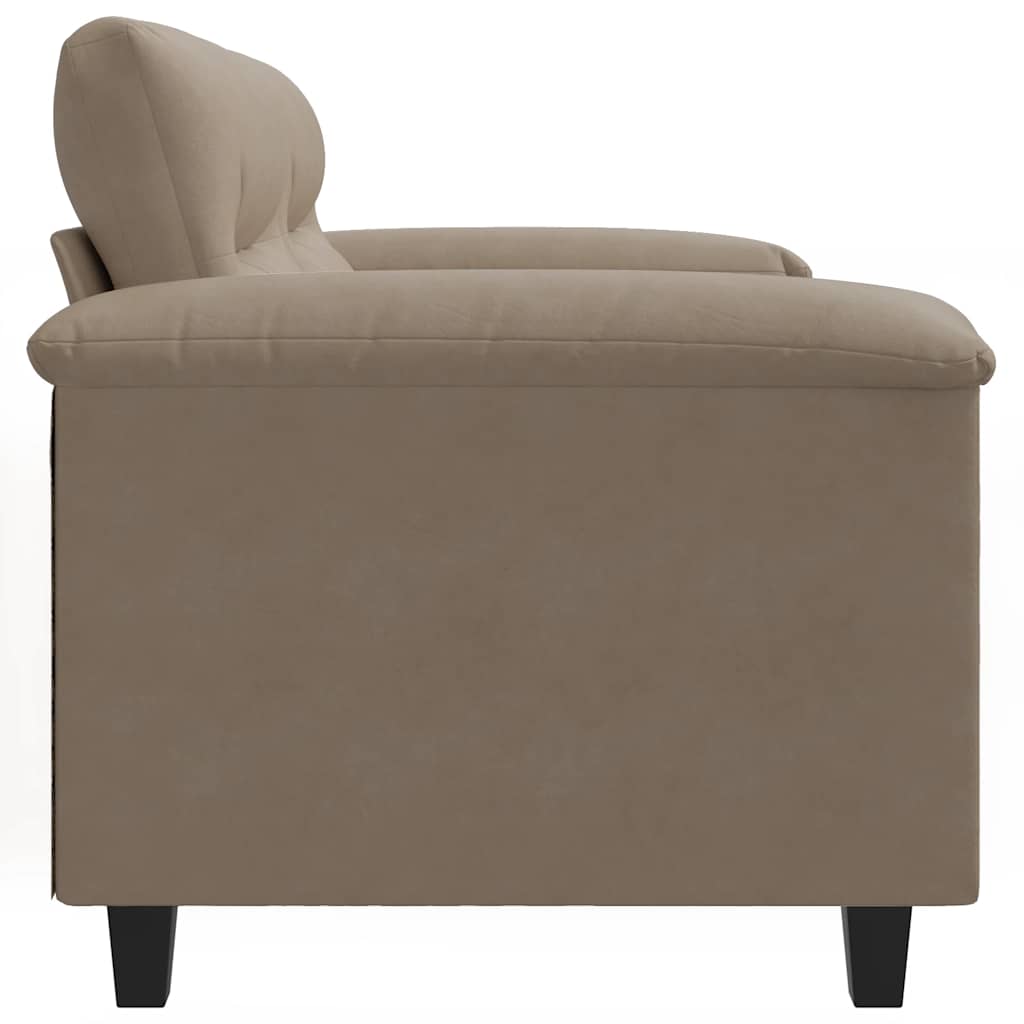 vidaXL Καναπές Διθέσιος Taupe 120 εκ. Ύφασμα μικροϊνών