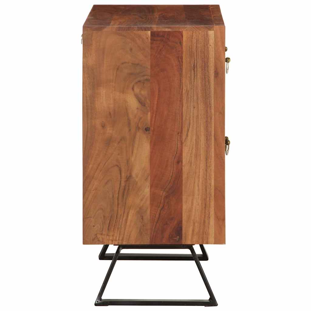 vidaXL Συρταριέρα Μελί Καφέ 70x35x70 εκ. Μασίφ Ξύλο Ακακίας
