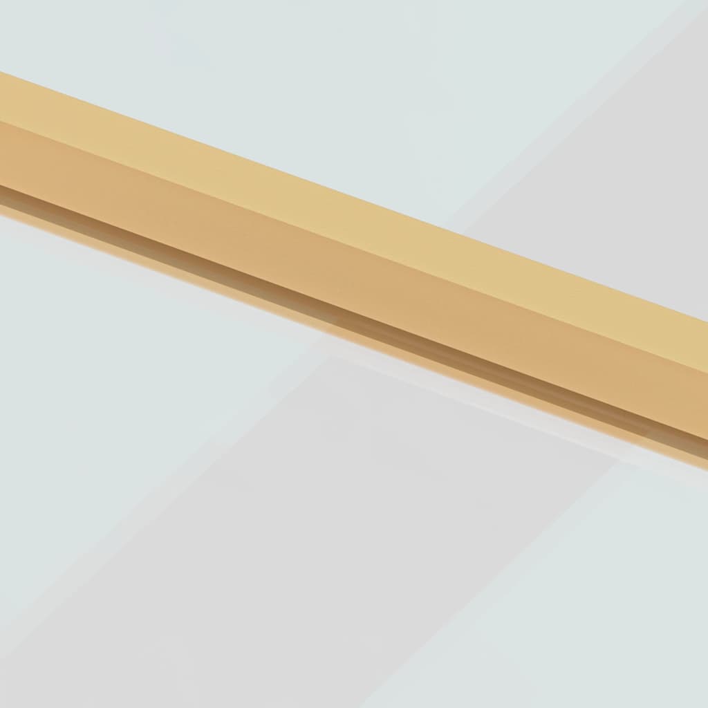 vidaXL Εσωτερική Πόρτα Χρυσή 83 x 201,5 εκ. Ψημένο Γυαλί & Αλουμίνιο