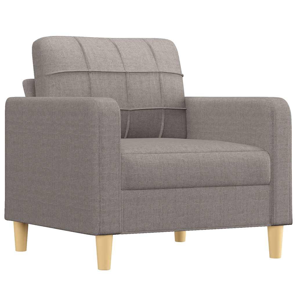 vidaXL Πολυθρόνα Taupe 60 εκ. Υφασμάτινη