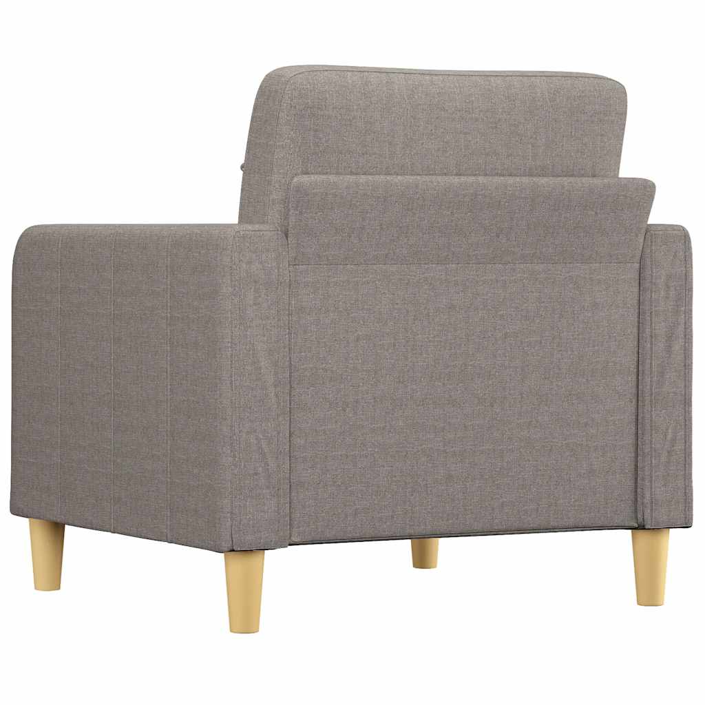 vidaXL Πολυθρόνα Taupe 60 εκ. Υφασμάτινη