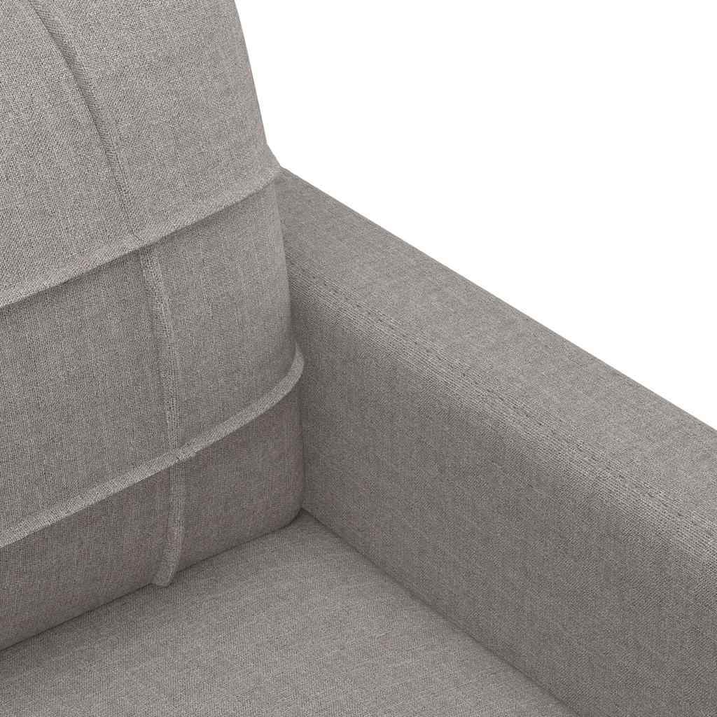 vidaXL Καναπές Διθέσιος Taupe 140 εκ. Υφασμάτινος