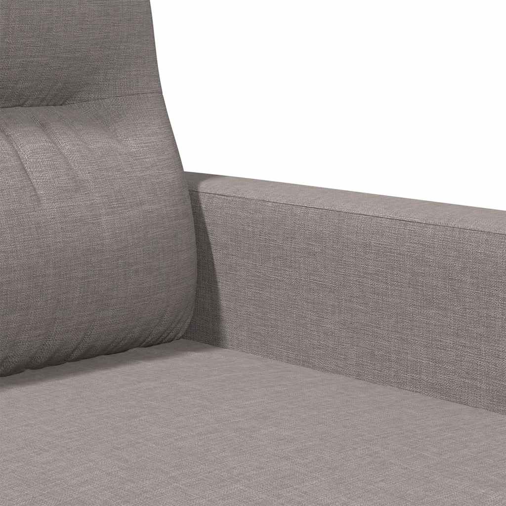 vidaXL Καναπές Διθέσιος Taupe 120 εκ. Υφασμάτινος