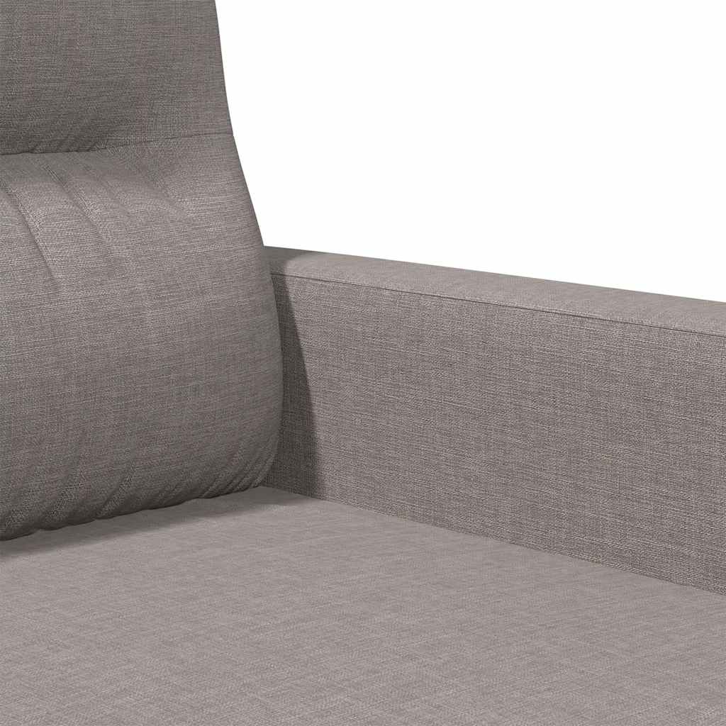 vidaXL Καναπές Διθέσιος Taupe 140 εκ. Υφασμάτινος