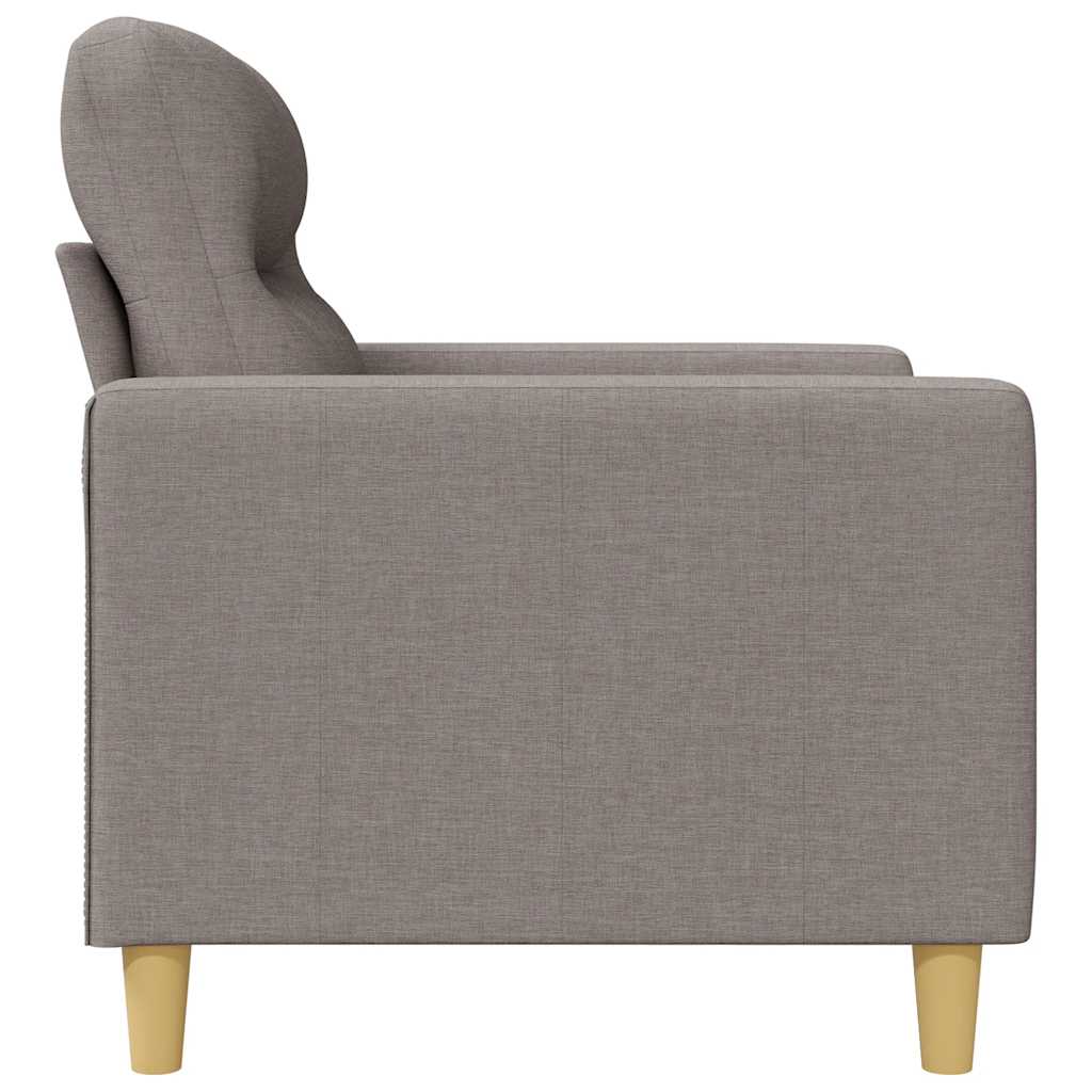 vidaXL Καναπές Τριθέσιος Taupe 180 εκ. Υφασμάτινος
