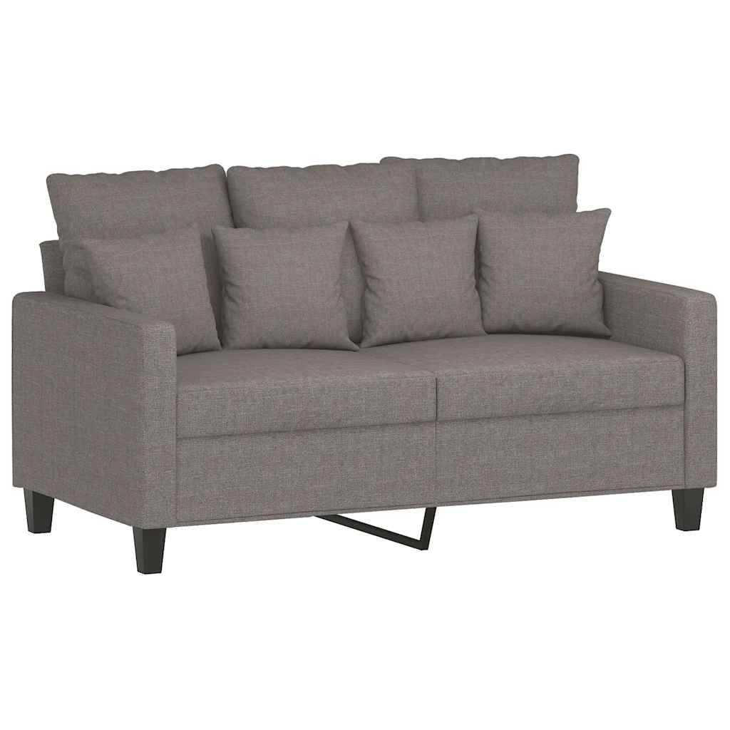 vidaXL Καναπές Διθέσιος Taupe 120 εκ. Υφασμάτινος
