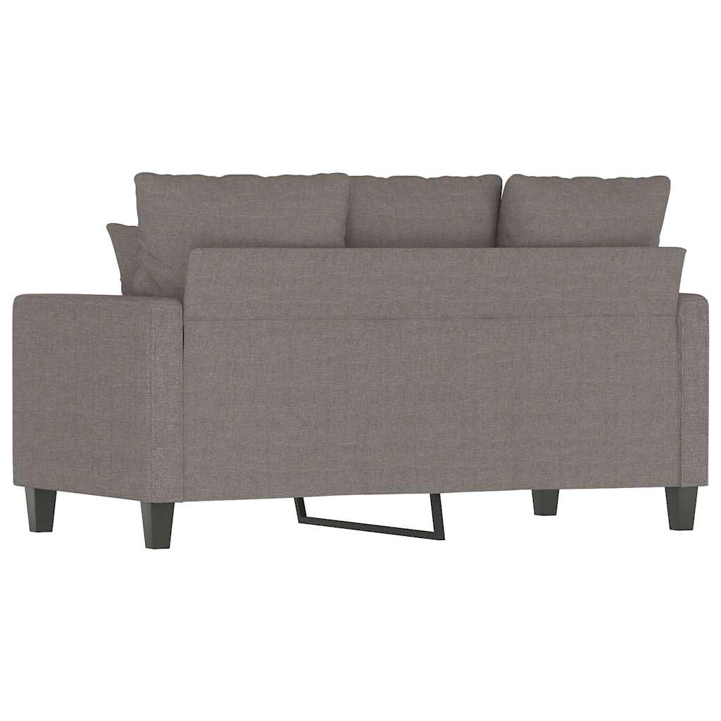 vidaXL Καναπές Διθέσιος Taupe 120 εκ. Υφασμάτινος