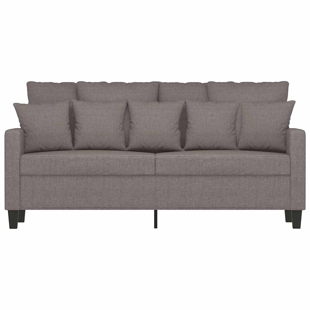 vidaXL Καναπές Διθέσιος Taupe 140 εκ. Υφασμάτινος