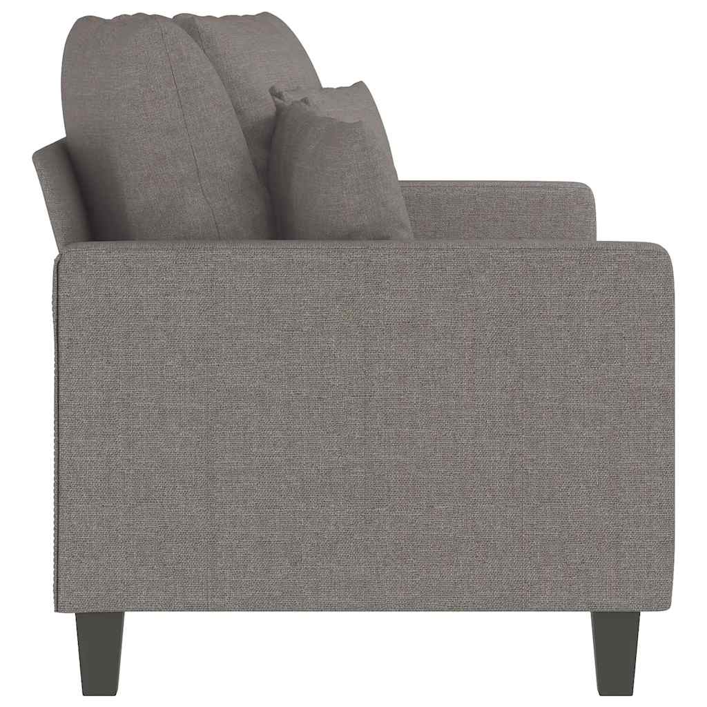 vidaXL Καναπές Διθέσιος Taupe 140 εκ. Υφασμάτινος