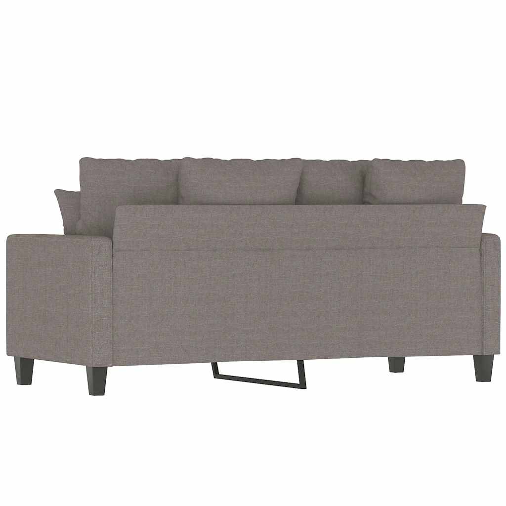 vidaXL Καναπές Διθέσιος Taupe 140 εκ. Υφασμάτινος