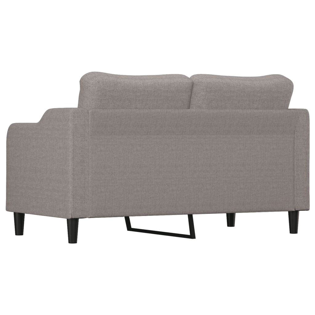 vidaXL Καναπές Διθέσιος Taupe 140 εκ. Υφασμάτινος