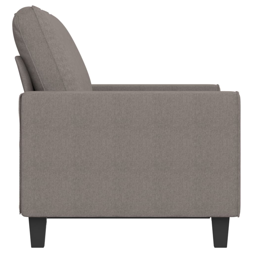vidaXL Καναπές Διθέσιος Taupe 120 εκ. Υφασμάτινος