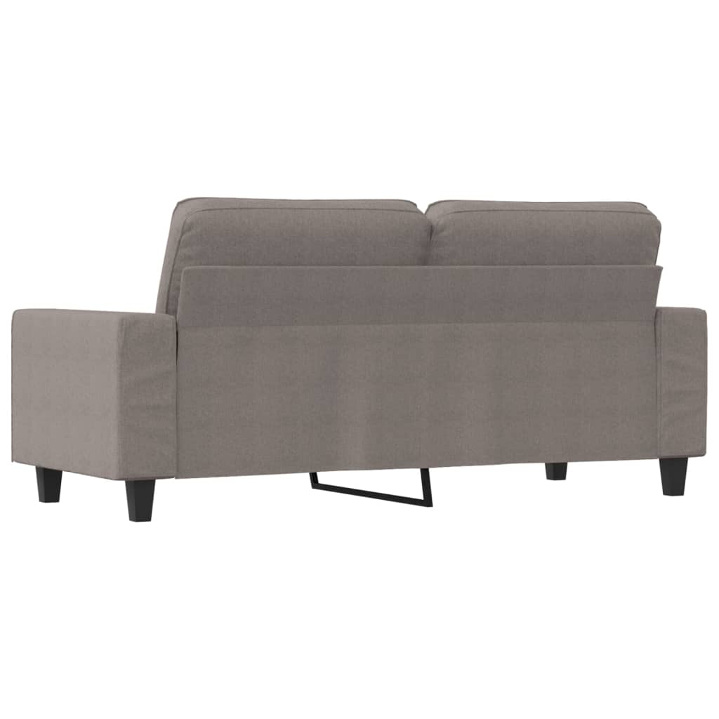 vidaXL Καναπές Διθέσιος Taupe 140 εκ. Υφασμάτινος
