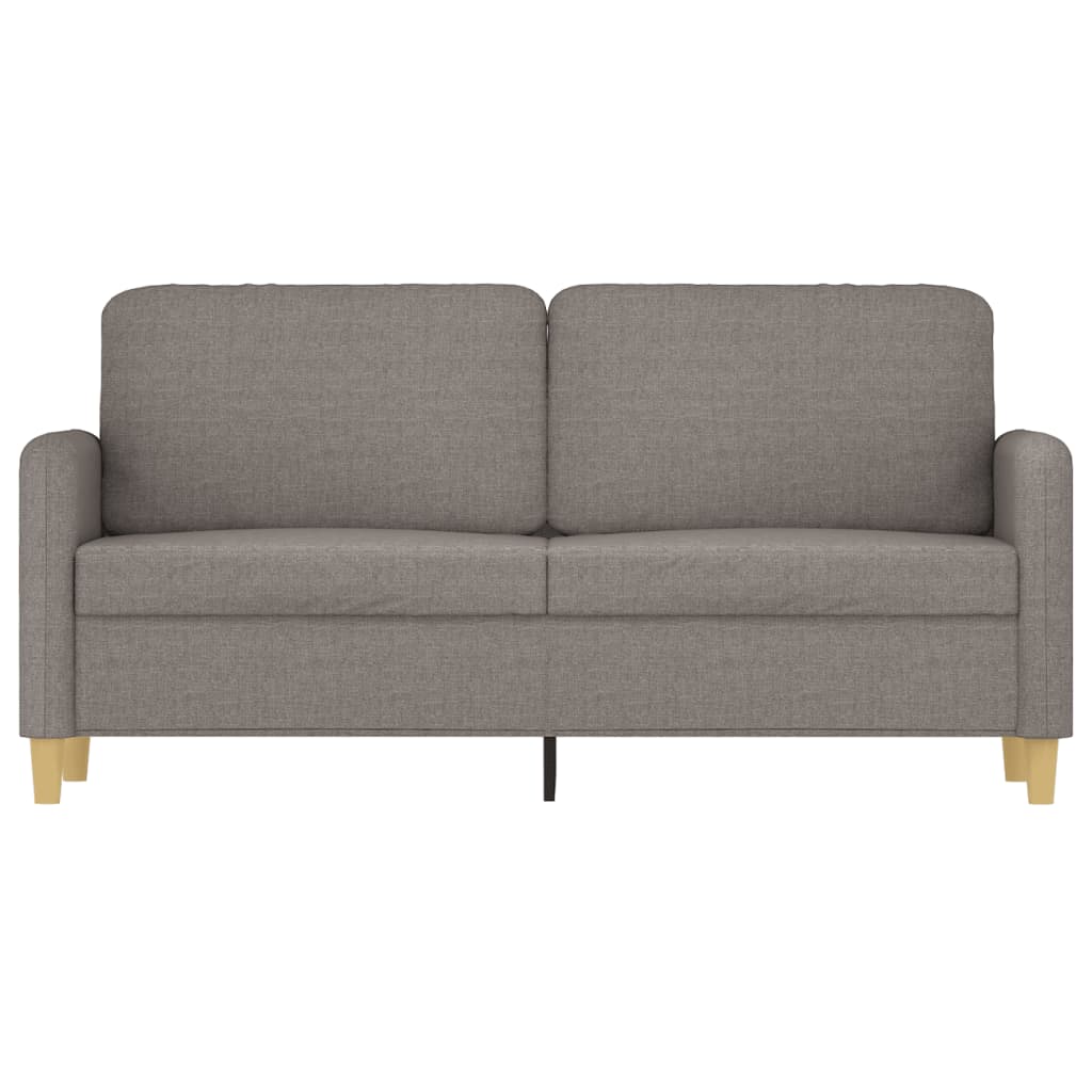 vidaXL Καναπές Διθέσιος Taupe 140 εκ. Υφασμάτινος