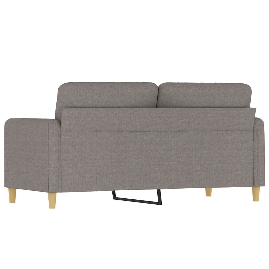 vidaXL Καναπές Διθέσιος Taupe 140 εκ. Υφασμάτινος