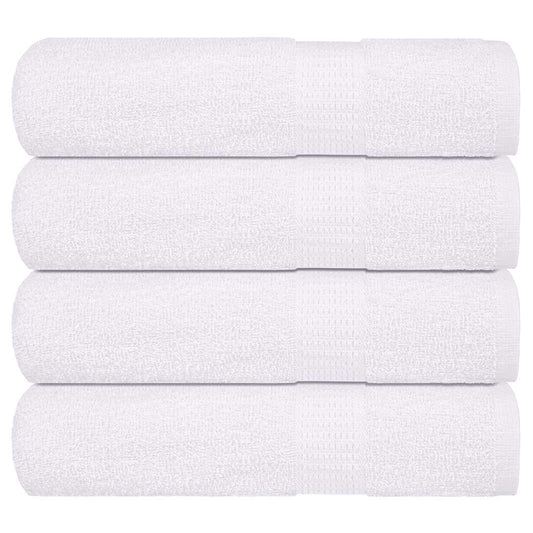 vidaXL Πετσέτες μπάνιου 4Τεμ Λευκό 100x150 εκ. 360 γρ/μ² 100% Βαμβ.