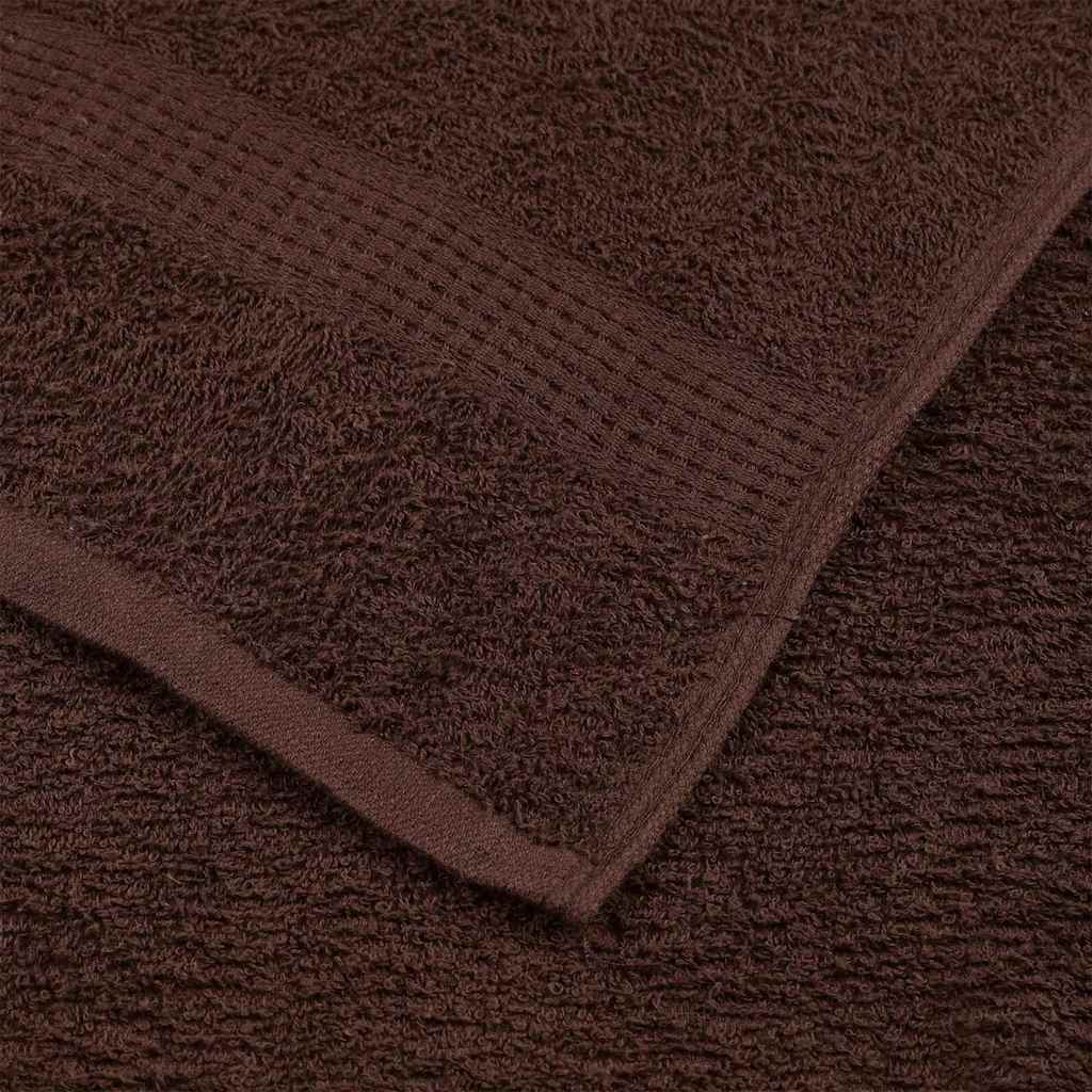 vidaXL Πετσέτες FROGN 4 τεμ. Καφέ 100x200 εκ. 360 γρ./μ²
