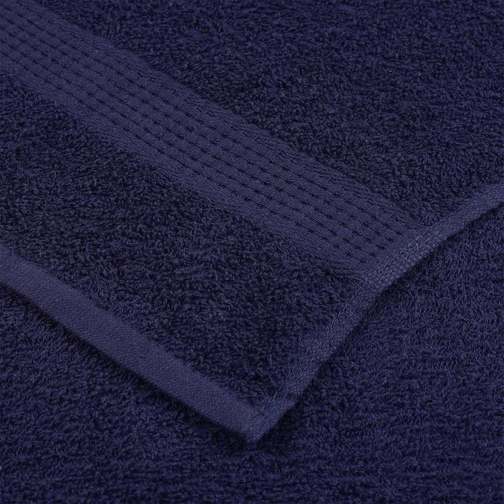 vidaXL Πετσέτες Ξενώνα FROGN 2 τεμ. Μπλε Σκούρο 30x50 εκ. 360 γρ./τ.μ.