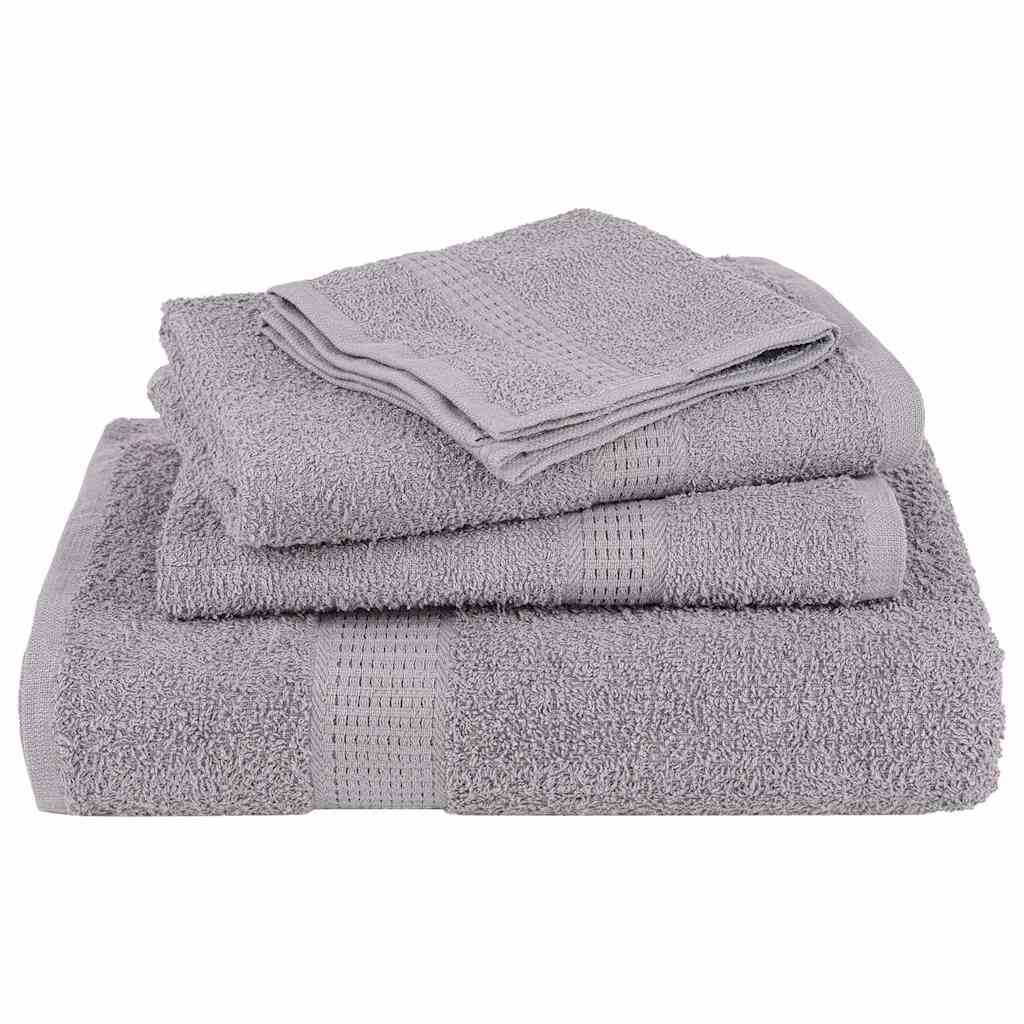 vidaXL Χειροπετσέτες FROGN 4 τεμ. Γκρι 50x100 εκ. 360 γρ./τ.μ.