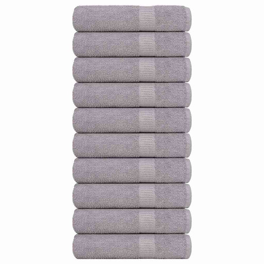 vidaXL Πετσέτες μπάνιου 10 Τεμ Γκρι 100x150εκ. 360 γρ/μ² 100% Βαμβ.
