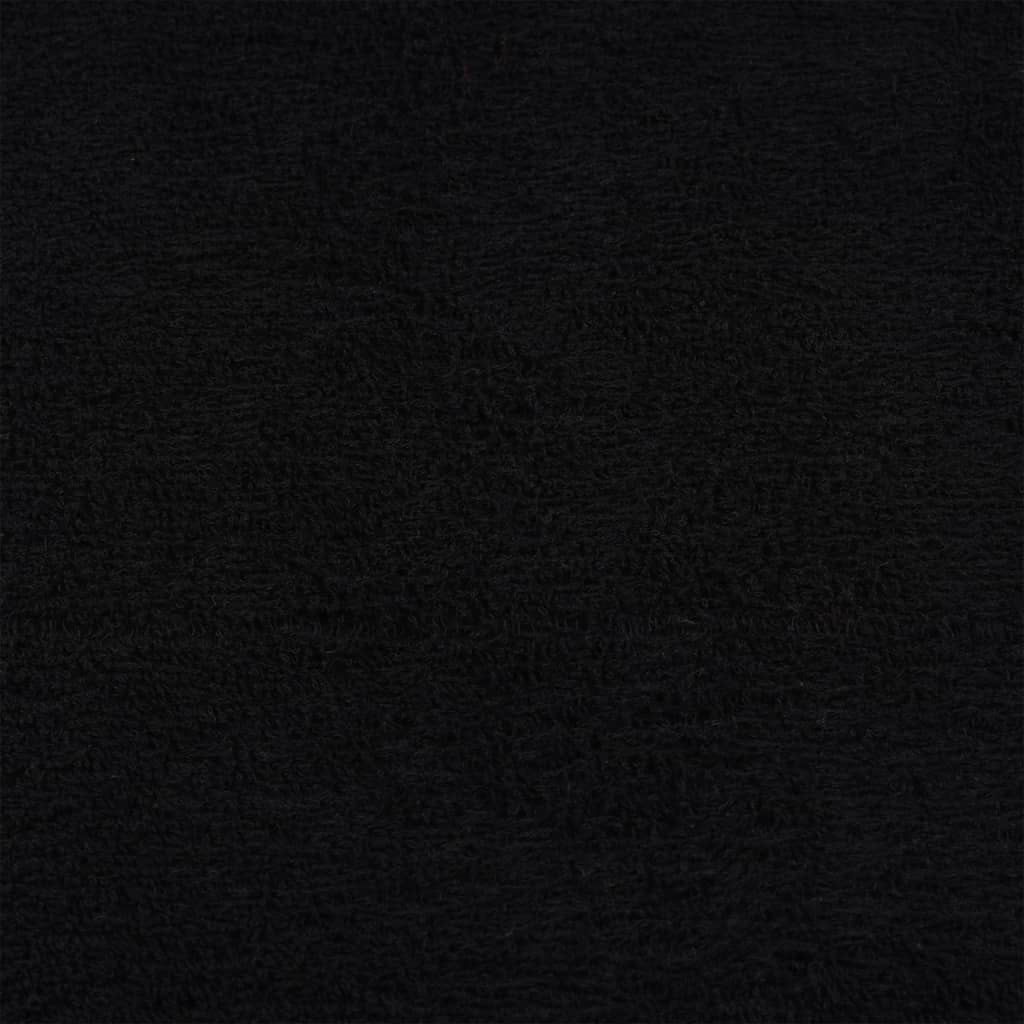 vidaXL Πετσέτες μπάνιου 10 Τεμ Μαύρο 100x150 εκ. 360 γρ/μ² 100% Βαμβ.