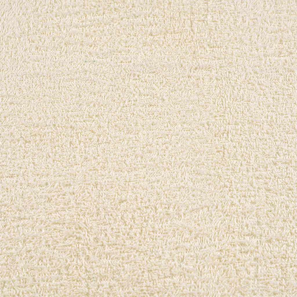 vidaXL Πετσέτες FROGN 2 τεμ. Κρεμ 100x200 εκ. 360 γρ./μ²