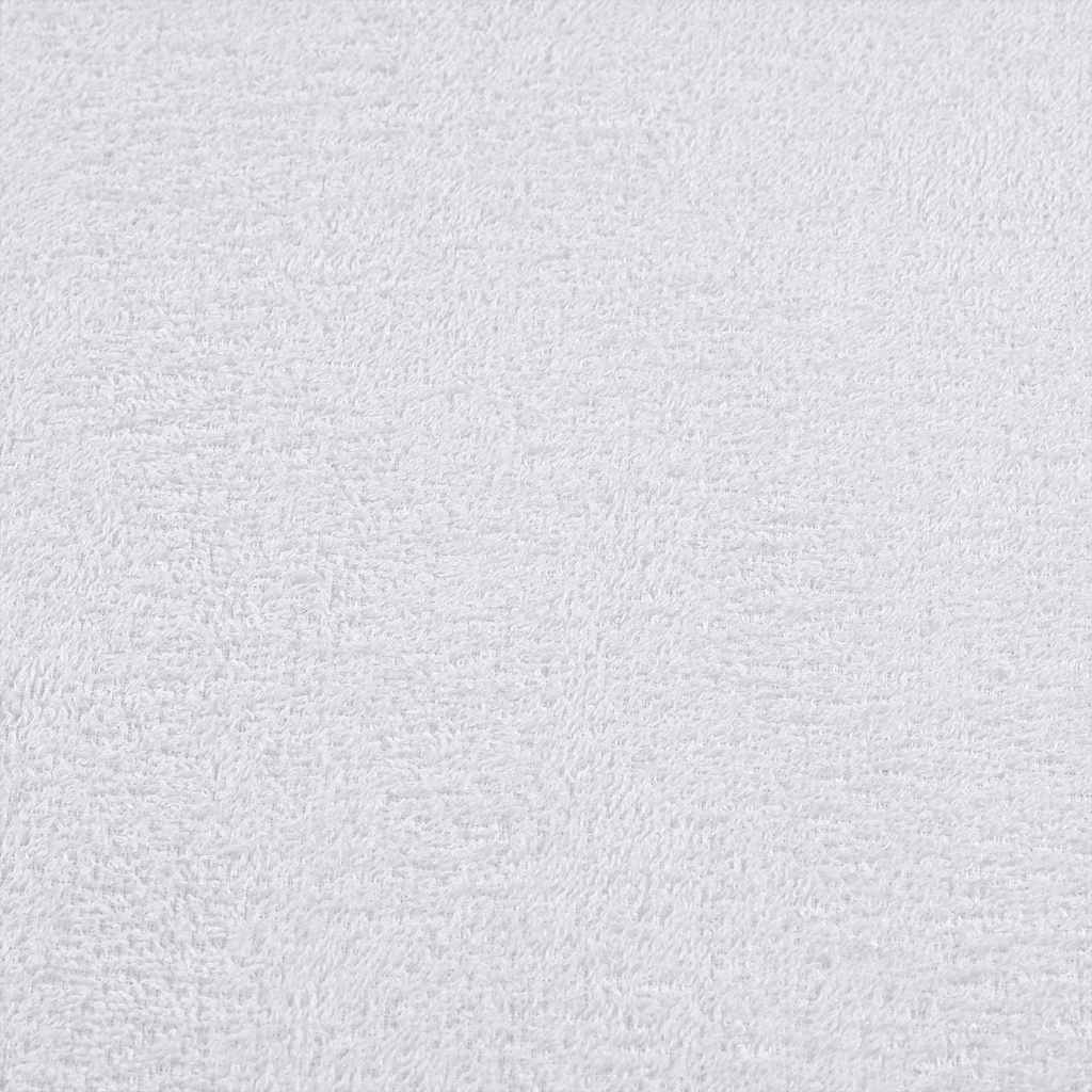 vidaXL σετ πετσετών 6 τεμαχίων Λευκό 360 gsm 100% βαμβάκι