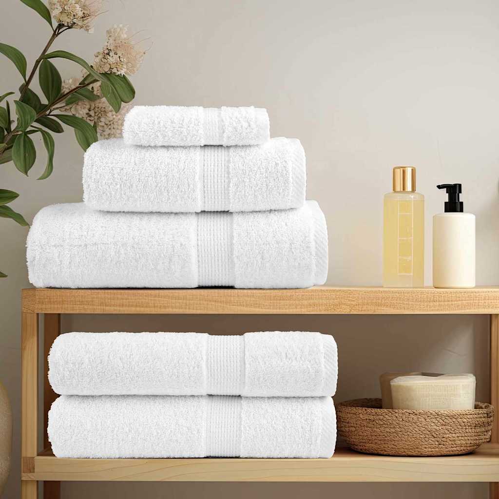 vidaXL Πετσέτα Επισκεπτών SOLUND 10 pcs Λευκό 15 x 21 cm 550 gsm