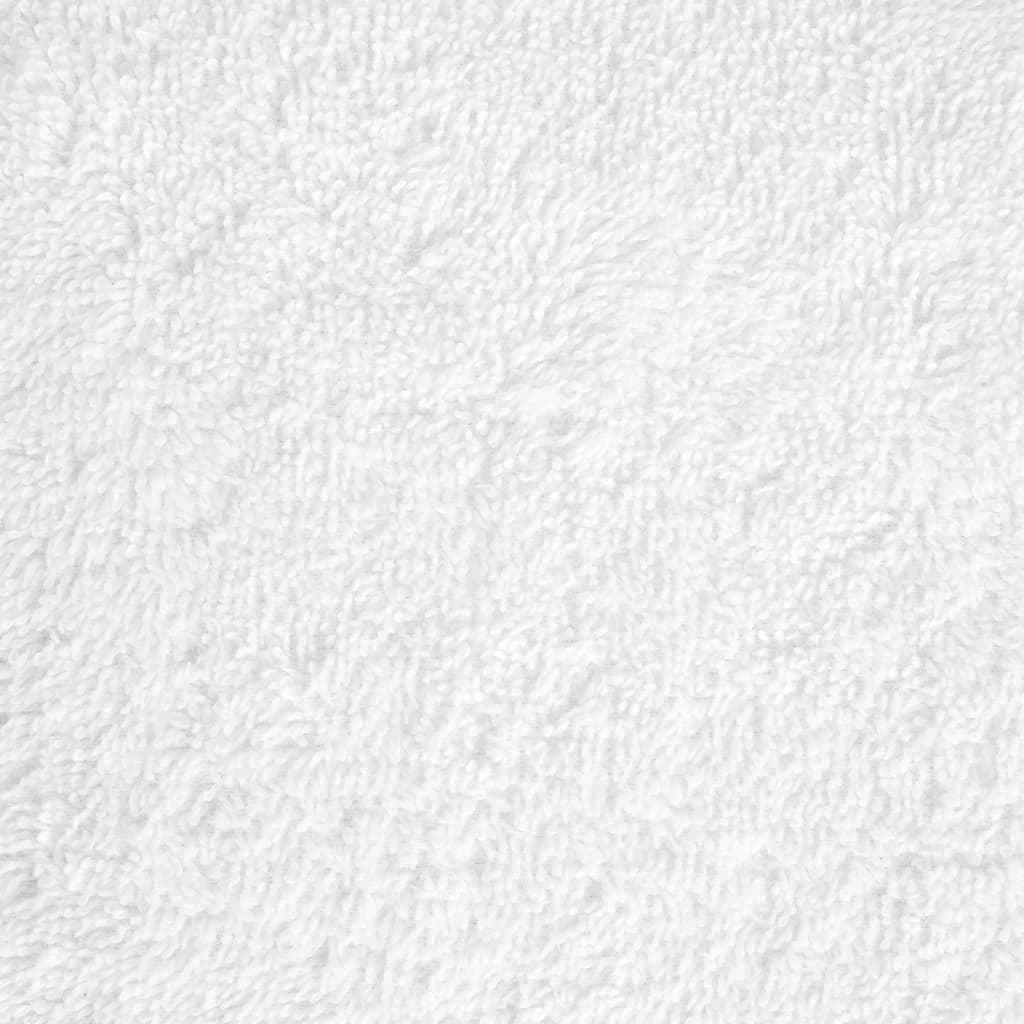 vidaXL Πετσέτες Ξενώνα Premium SOLUND 2 τεμ. Λευκές 30x50 εκ. 600 γρ./τ.μ.